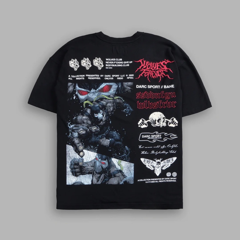 BANE FOREVER "PREMIUM" OVERSIZED TEE IN BLACK